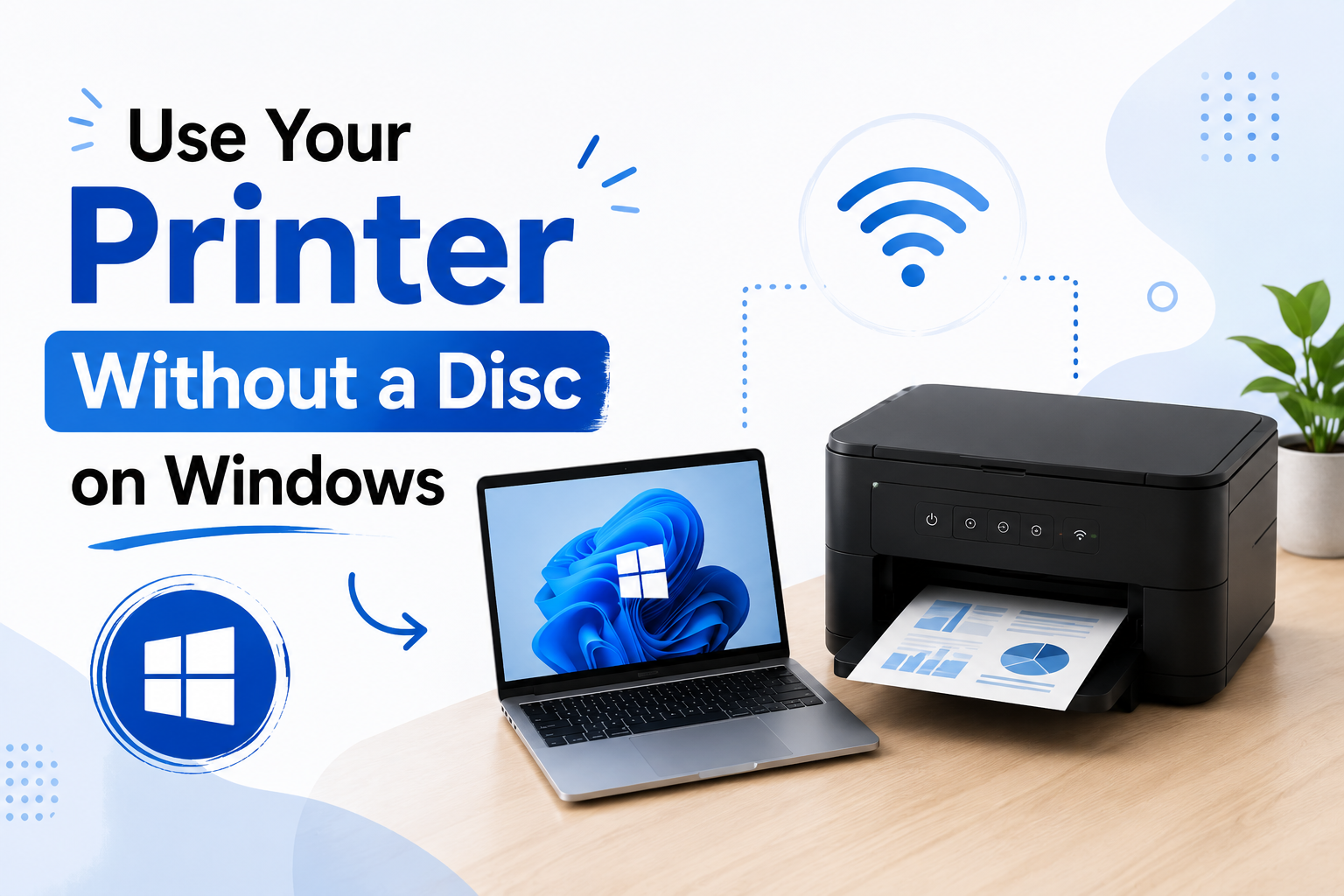How Can a Printer Be Used Without an Installation Disc on Windows?