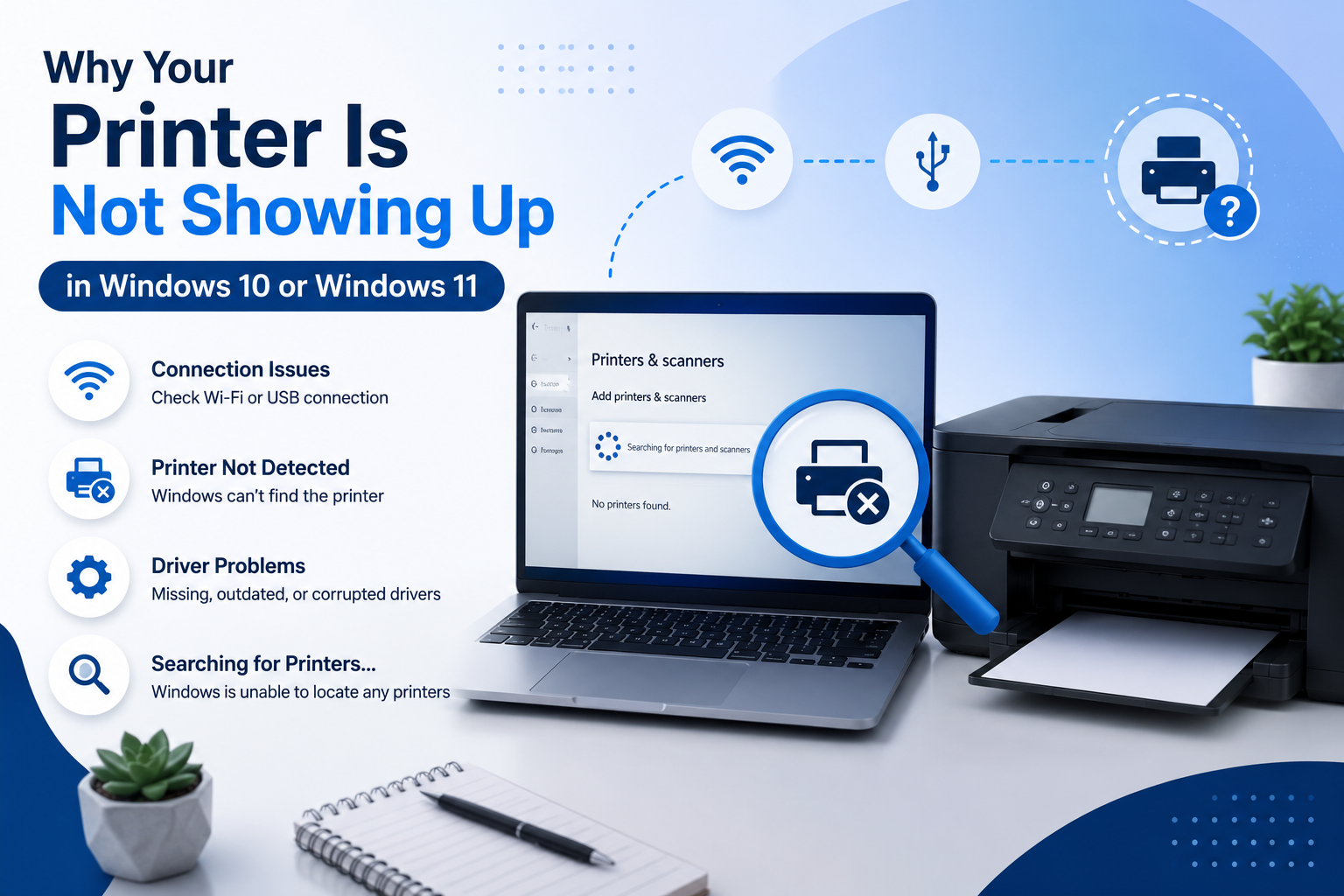 Why Your Printer Is Not Showing Up in Windows 10 or Windows 11
